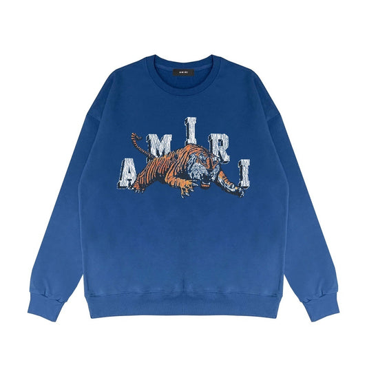 Amiri Vintage Tiger Sweatshirt "Blue"