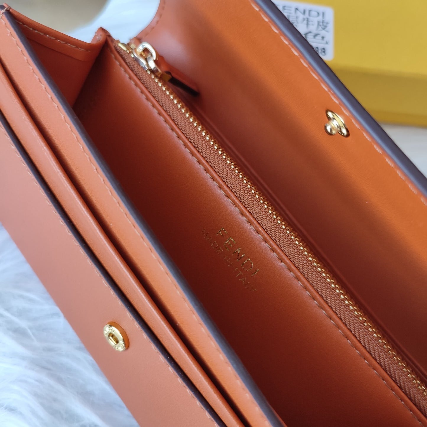 Fendi Roma Continental Brown Leather Wallet