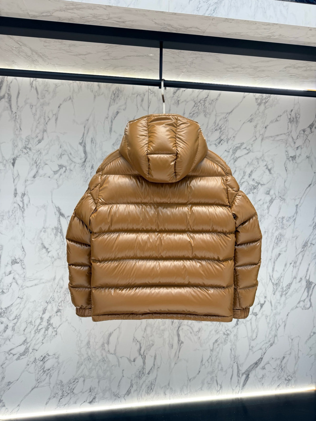 Moncler Maya Hooded Short Down Jacket "Beige"
