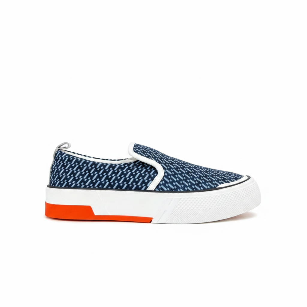 Hermes Gliss Slip-On "Black-Blue"