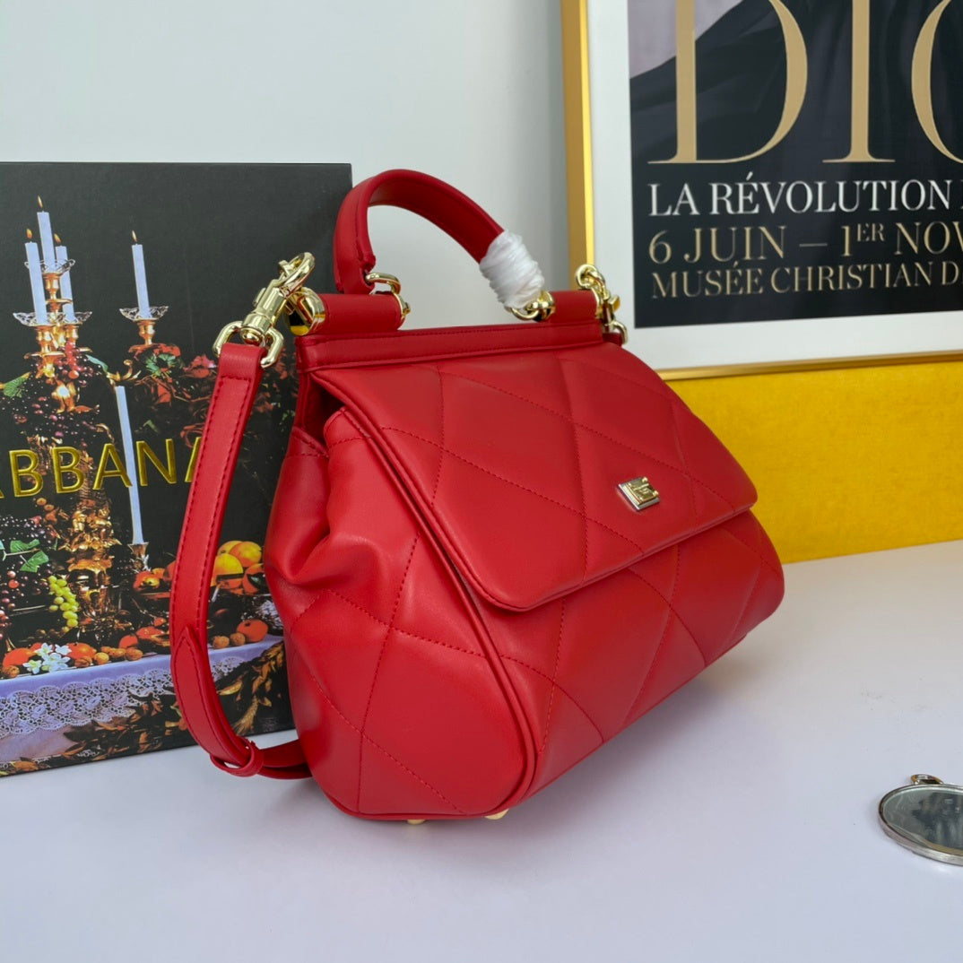 Dolce & Gabbana Sicily Quilted Leather Handbag