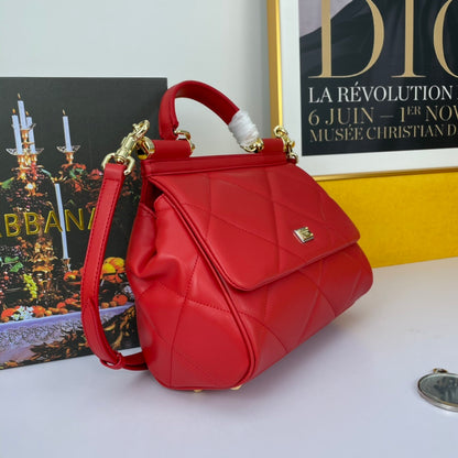 Dolce & Gabbana Sicily Quilted Leather Handbag