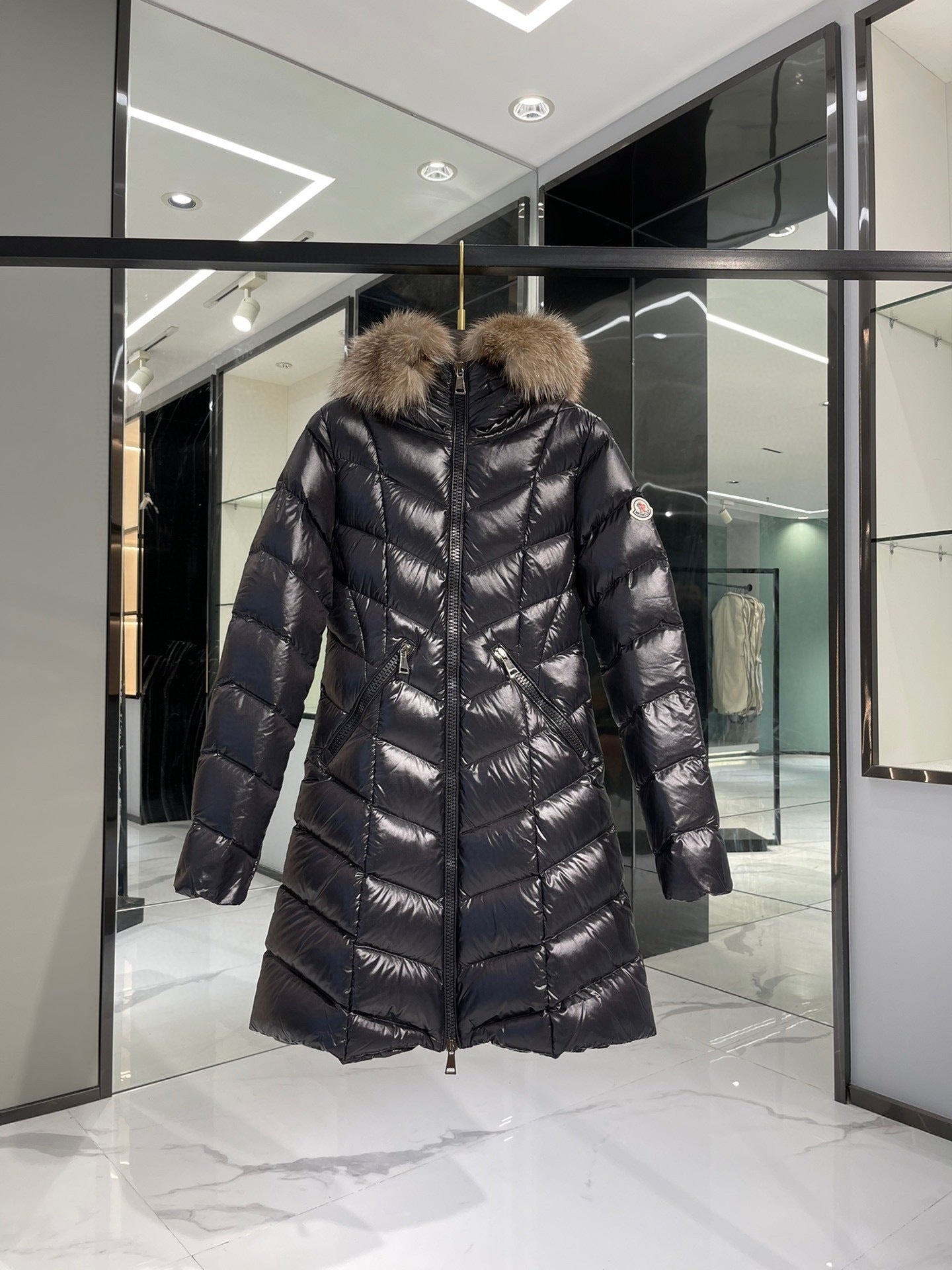 Moncler Fulmarus Long Down Jacket "Black"