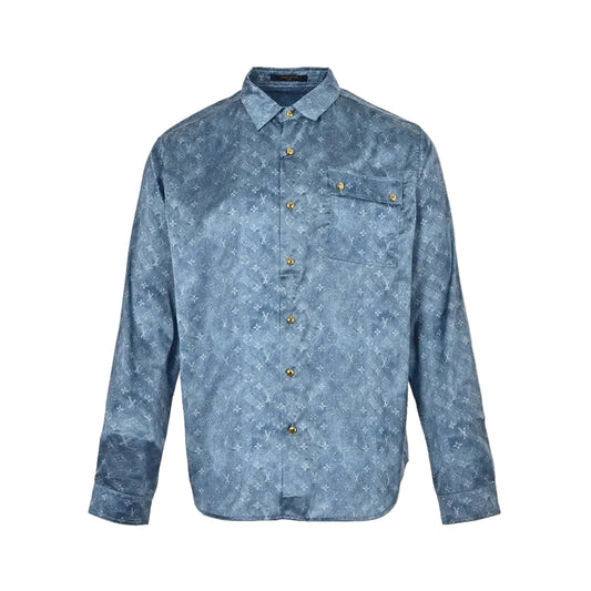 Louis Vuitton Monogram Shirt "Blue"