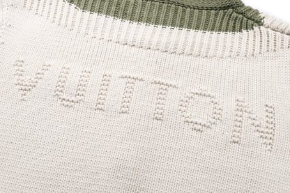 Louis Vuitton Zipped Intarsia Track Top "Milky White"