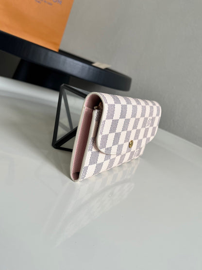Louis Vuitton Emilie Wallet "Damier Azur"