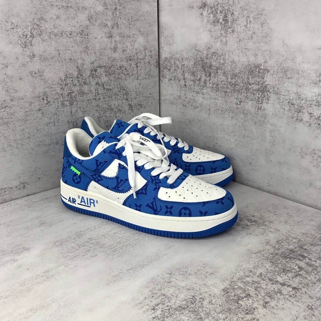 Louis Vuitton x Nike Air Force 1 "Blue-White"