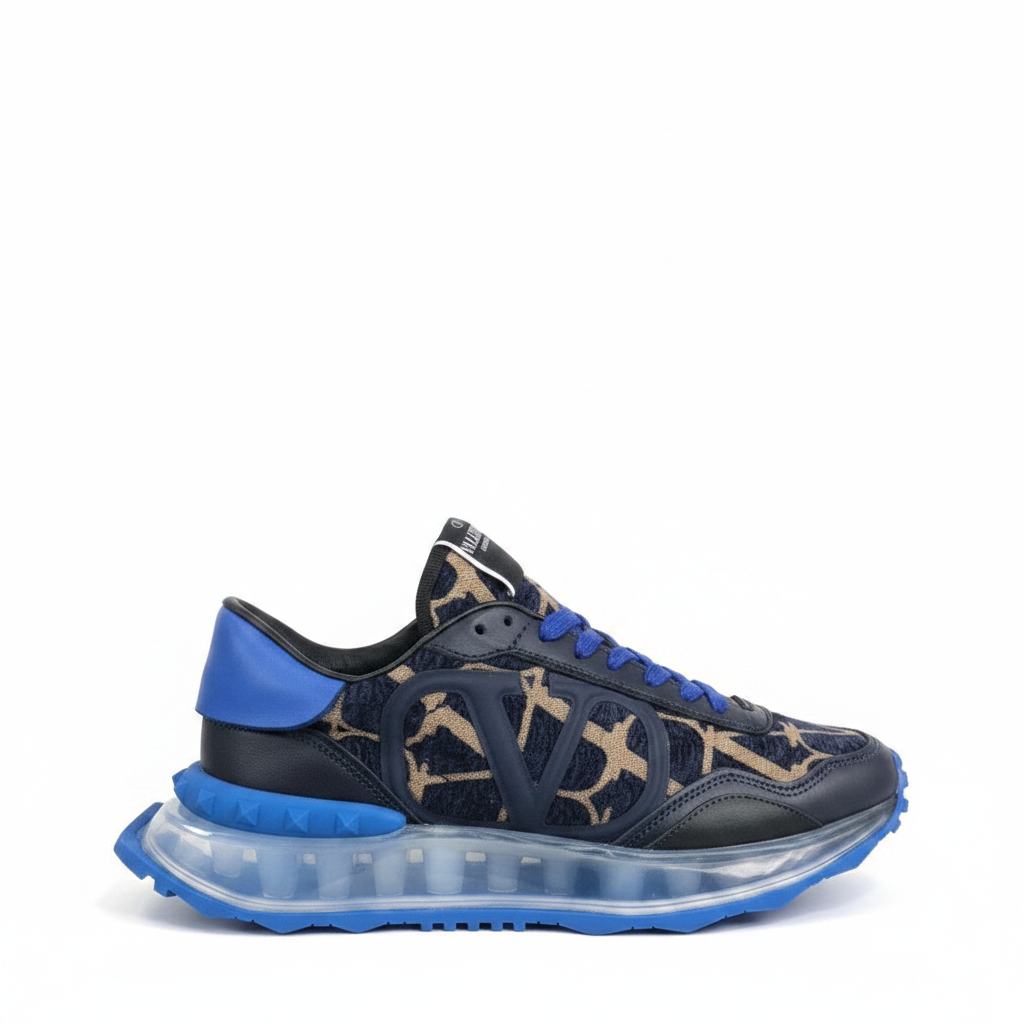Valentino Garavani Netrunner "Blue-Black-Beige Monogram"