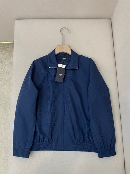 Fendi FF Monogram Bomber Jacket "Blue"