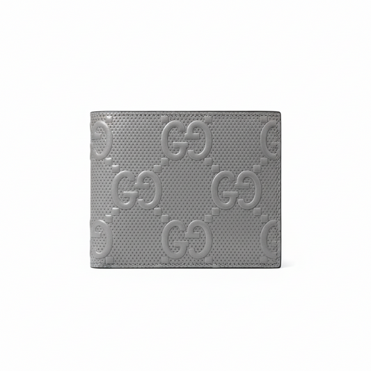 Gucci Textured Leather GG Embossed Bifold Wallet