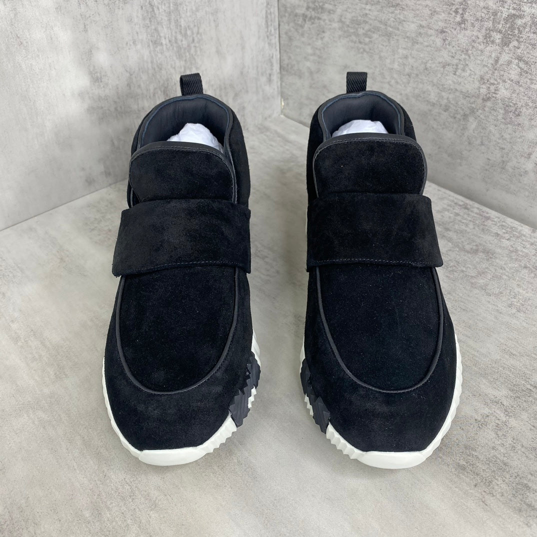 Hermes H "Black-White Suede"