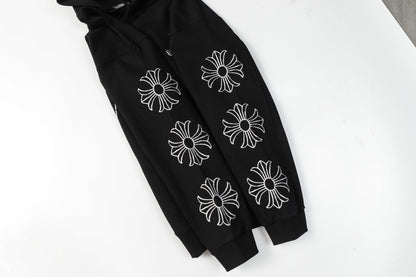Chrome Hearts Hoodie "Black-White"