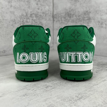 Louis Vuitton Trainers Velcro Strap "Green"