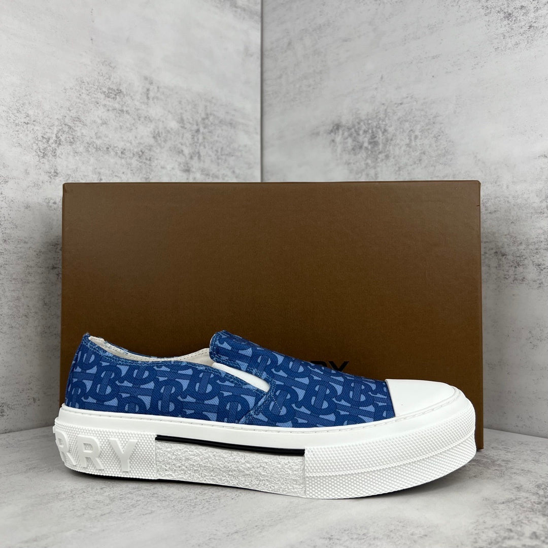 Burberry Slip-On "Blue Monogram"