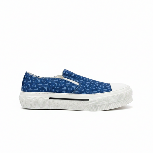 Burberry Slip-On "Blue Monogram"
