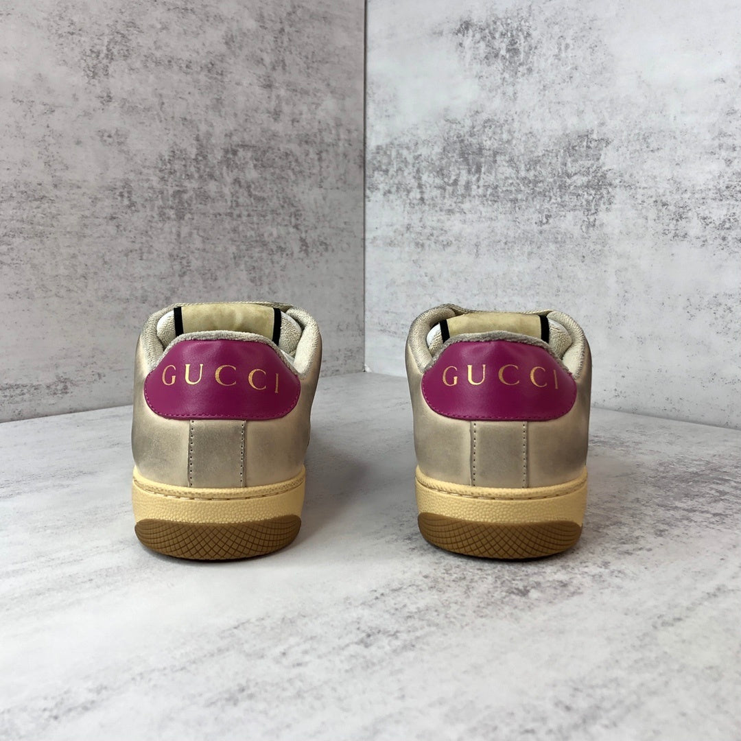 Gucci Screener "Distressed Beige-Pink"