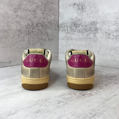Gucci Screener "Distressed Beige-Pink"