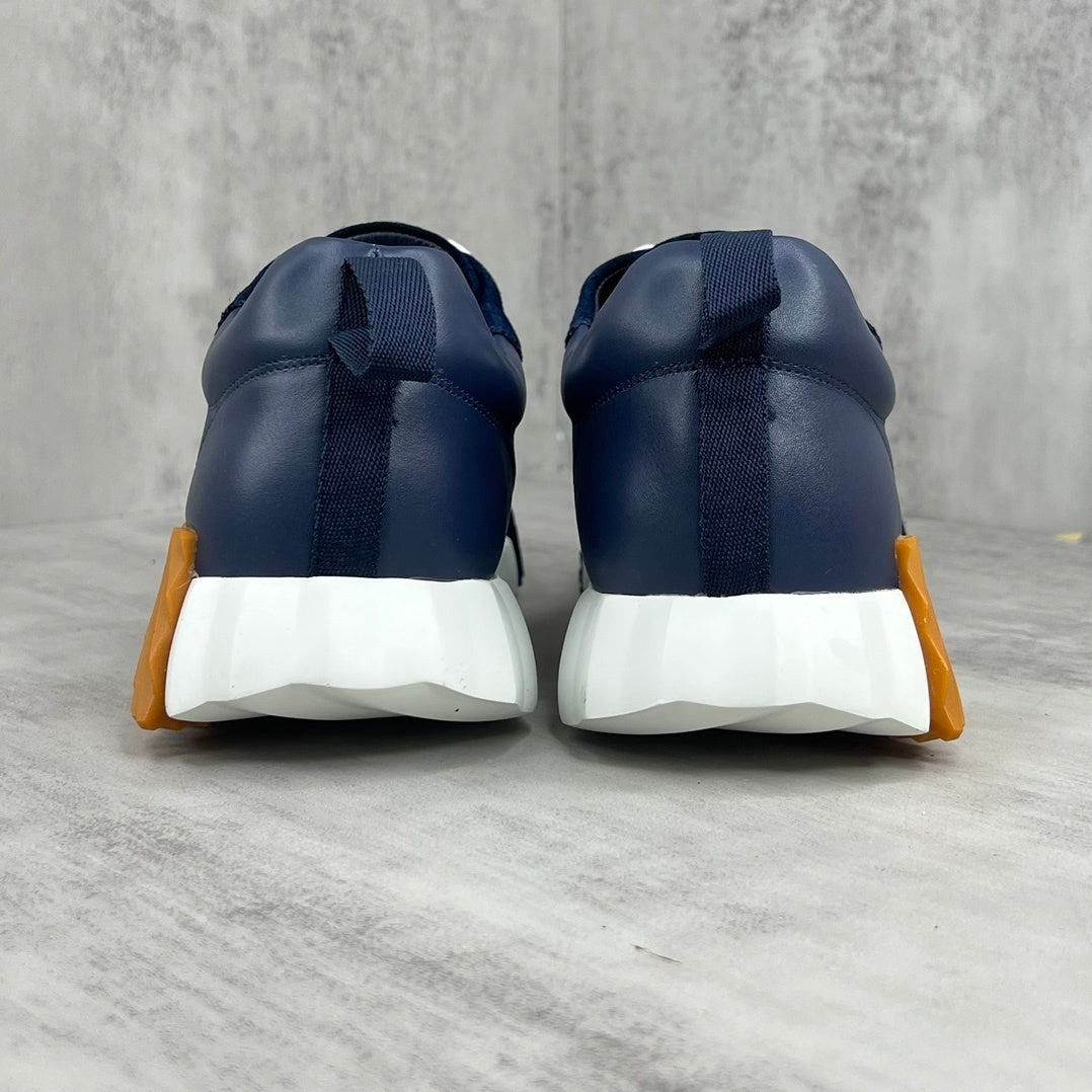 Hermes Bouncing Sneakers "Blue-White-Brown"