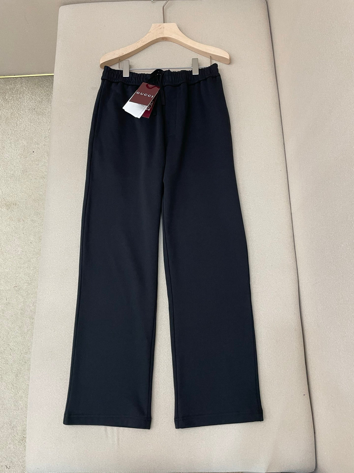 Gucci Brushed Cotton Jersey Track Pants "Black"