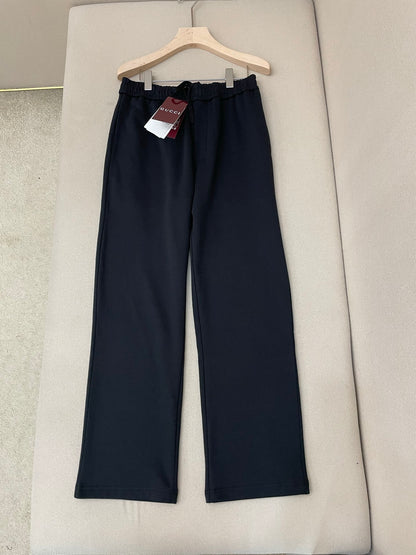 Gucci Brushed Cotton Jersey Track Pants "Black"