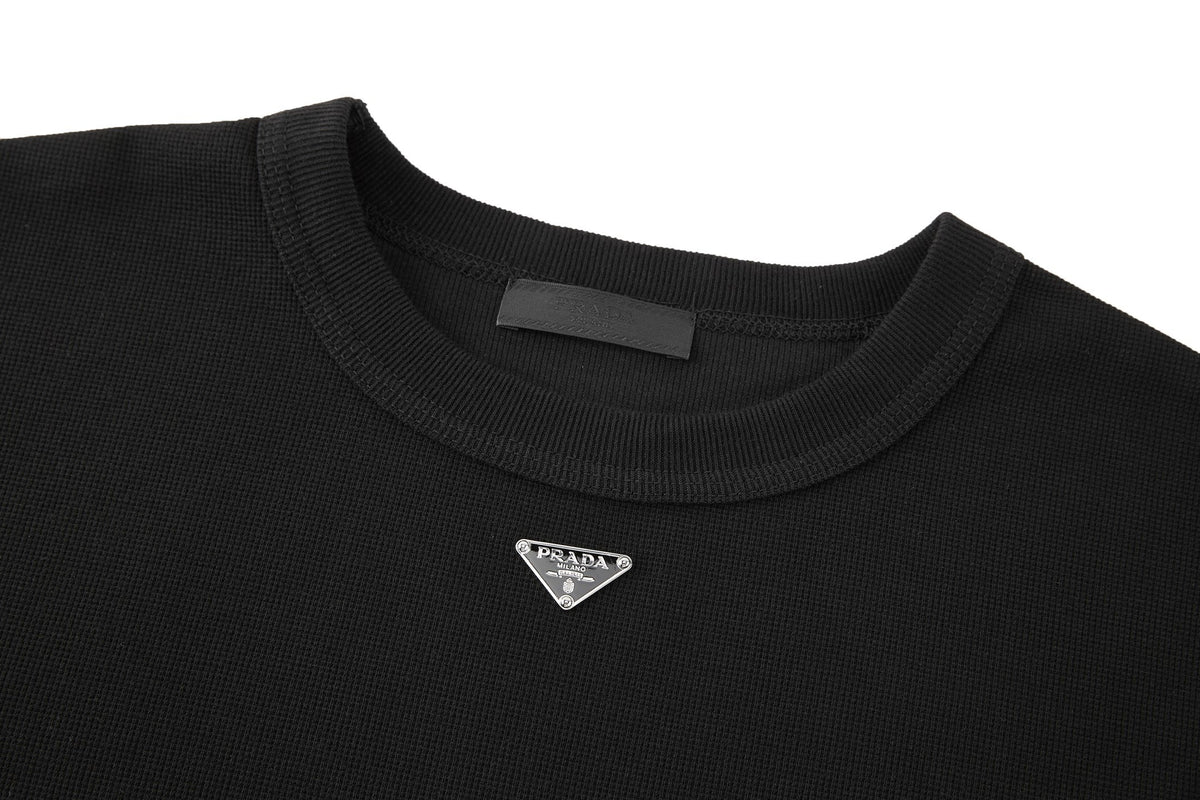 Prada Cotton T-shirt "Black"
