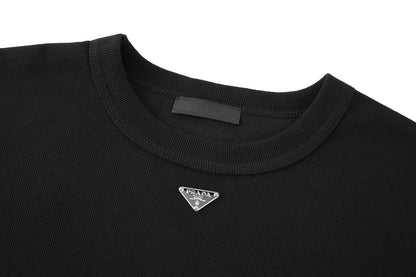 Prada Cotton T-shirt "Black"