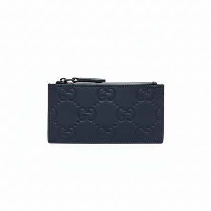 Gucci Rubber Effect Zip Coin Pouch Card Case