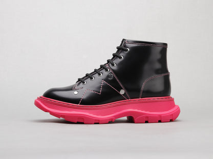 Alexander McQueen Ankle Boots "Black-Pink"