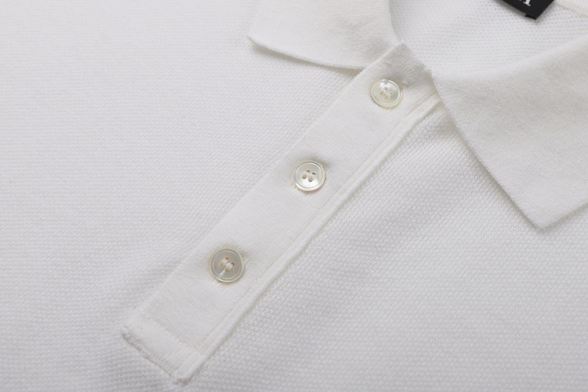 Zegna Cotton Polo Shirt "White"