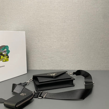 Prada Saffiano Leather Mini Envelope Bag