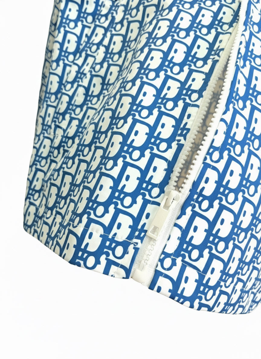 Dior Monogram Windbreaker Jacket "White-Blue"