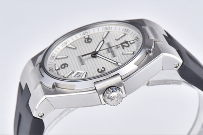 Vacheron Constantin 42mm Black Rubber Strap White Dial