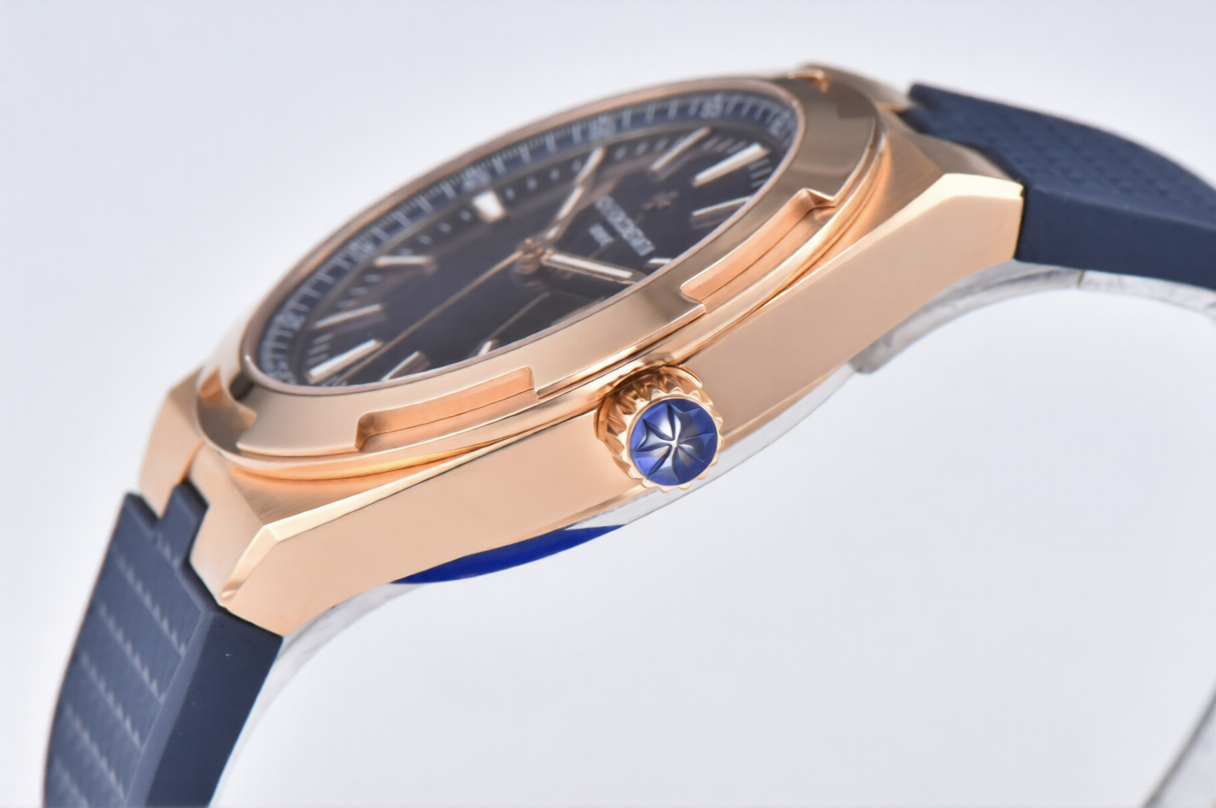 Vacheron Constantin Overseas 41 mm Blue Rubber Strap Blue Dial
