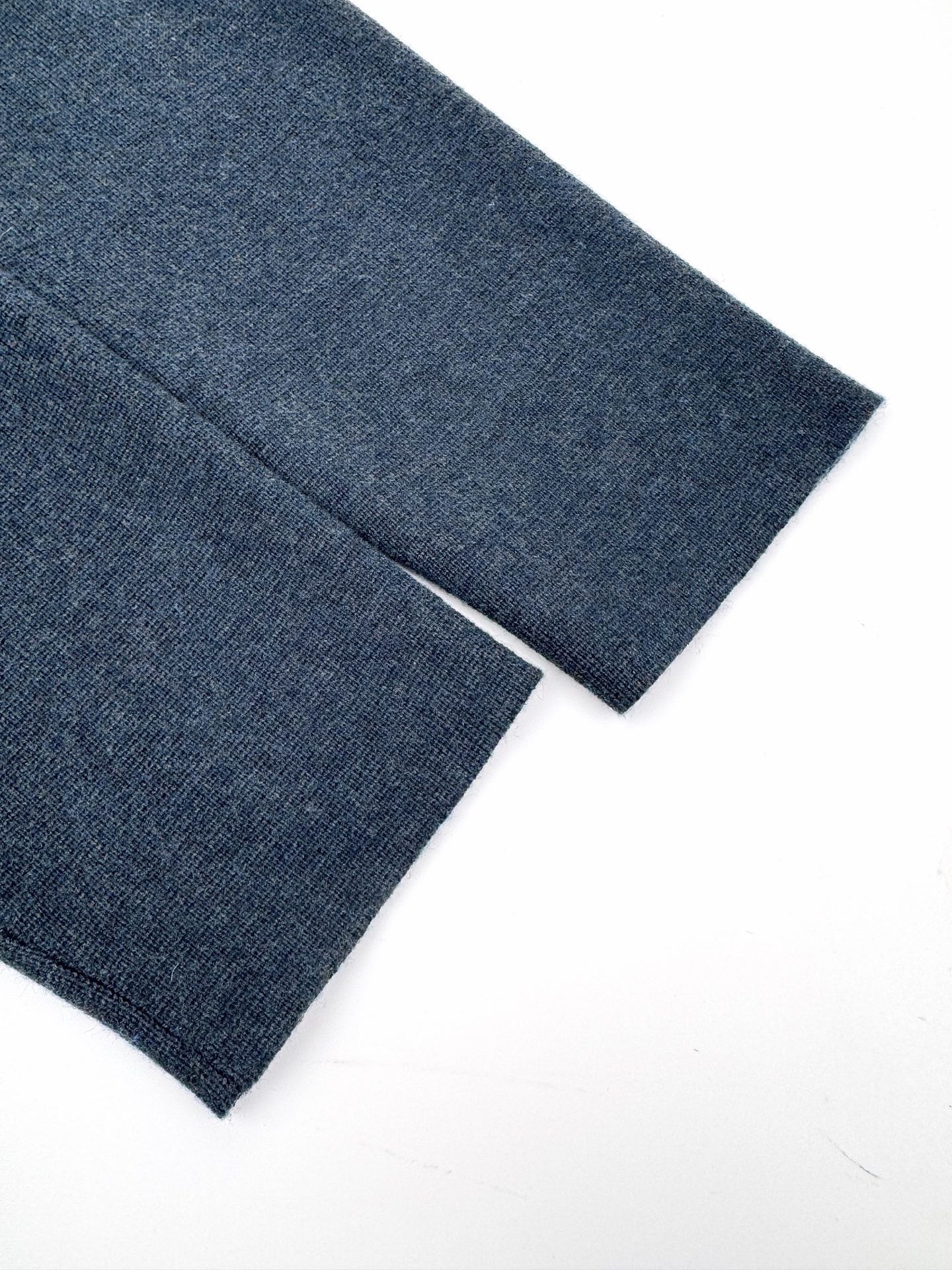 Dior CD Icon Zipped Sweater "Navy Blue Virgin Wool Punto Milano Knit"