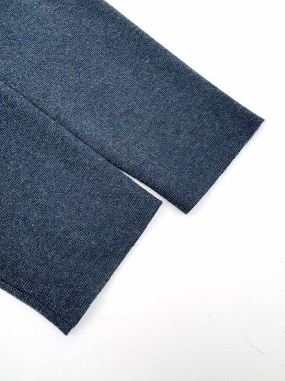 Dior CD Icon Zipped Sweater "Navy Blue Virgin Wool Punto Milano Knit"