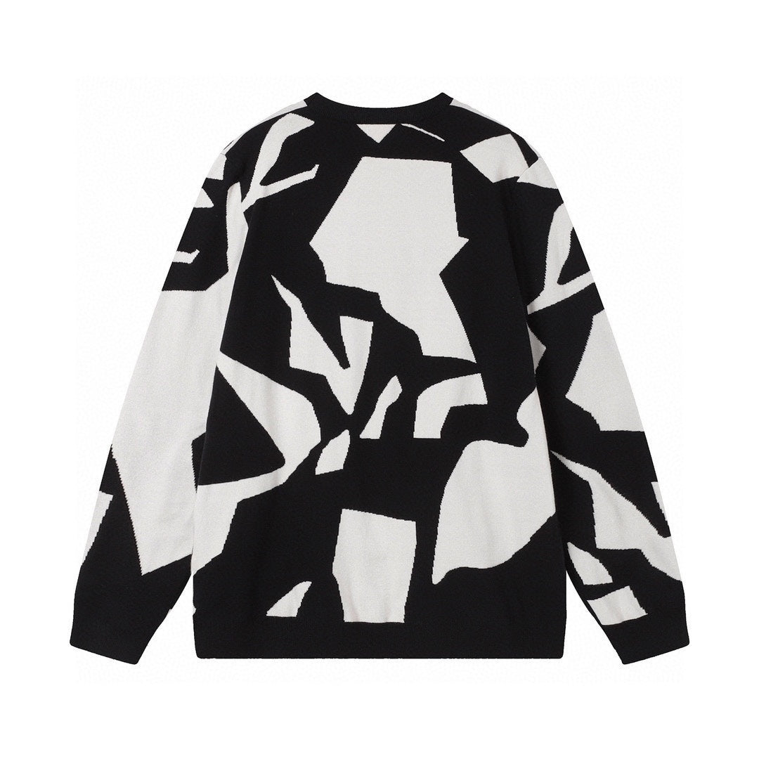 Louis Vuitton Abstract Houndtooth Sweater "Black-White"