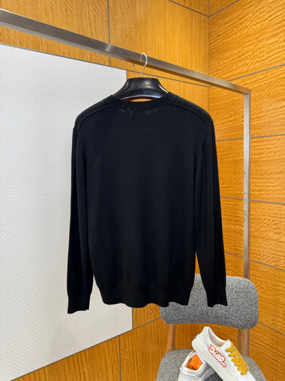 Burberry B Shield Wool Blend Sweater "Black"