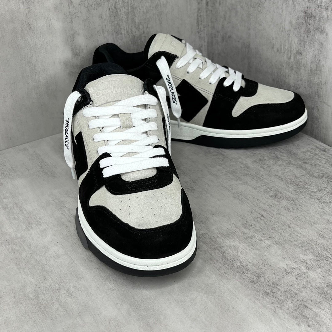 Off-White Out Of Office "Black-White Suede"