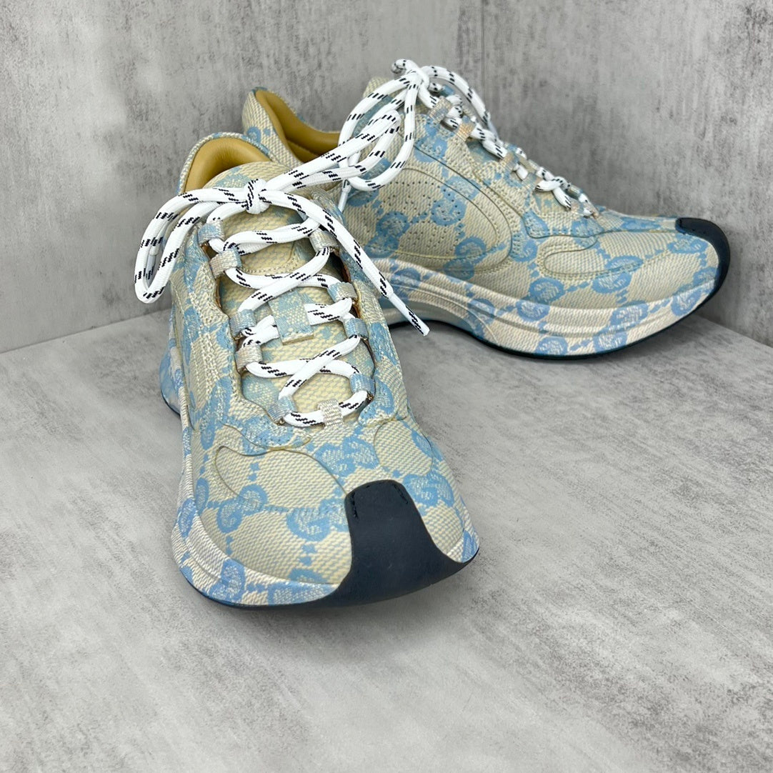Gucci Run "Beige-Blue Monogram"