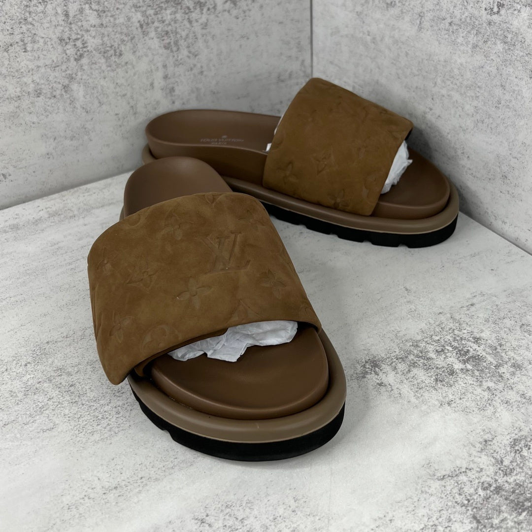 Louis Vuitton Slides "Brown-Black"