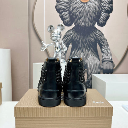 Christian Louboutin High-Top Louis Spikes "Black"