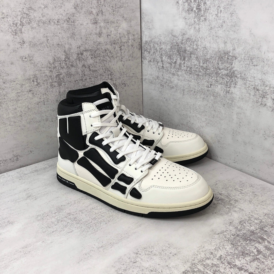 Amiri Skel Top High "White-Black"