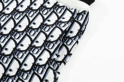Dior Monogram Shorts "White-Black-Blue"