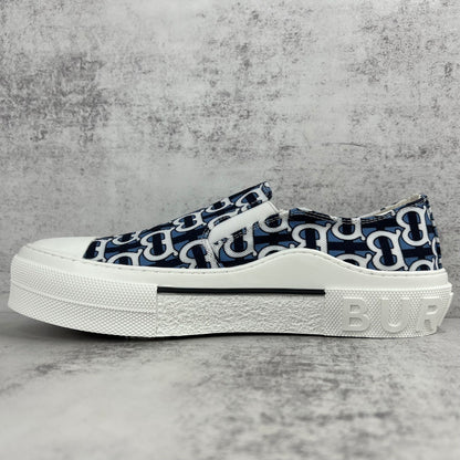 Burberry Slip-On "Blue-White Monogram"