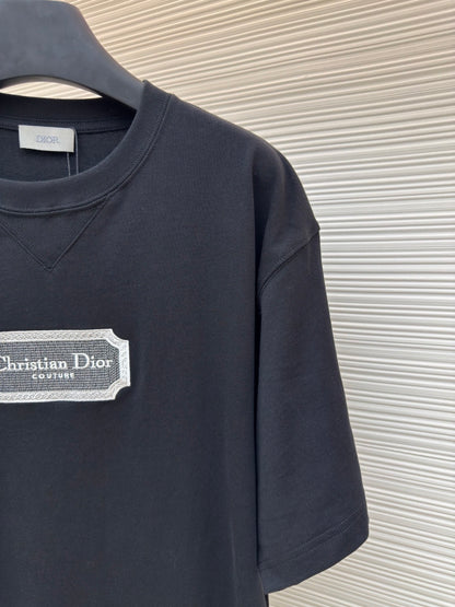 Dior Christian Dior Couture T-Shirt "Black Cotton Jersey"
