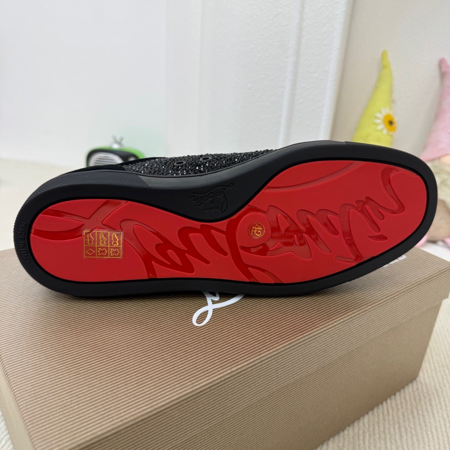 Christian Louboutin Louis Junior Strass "Black"