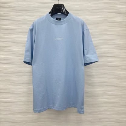 Balenciaga Back T-Shirt "Light Blue-White"
