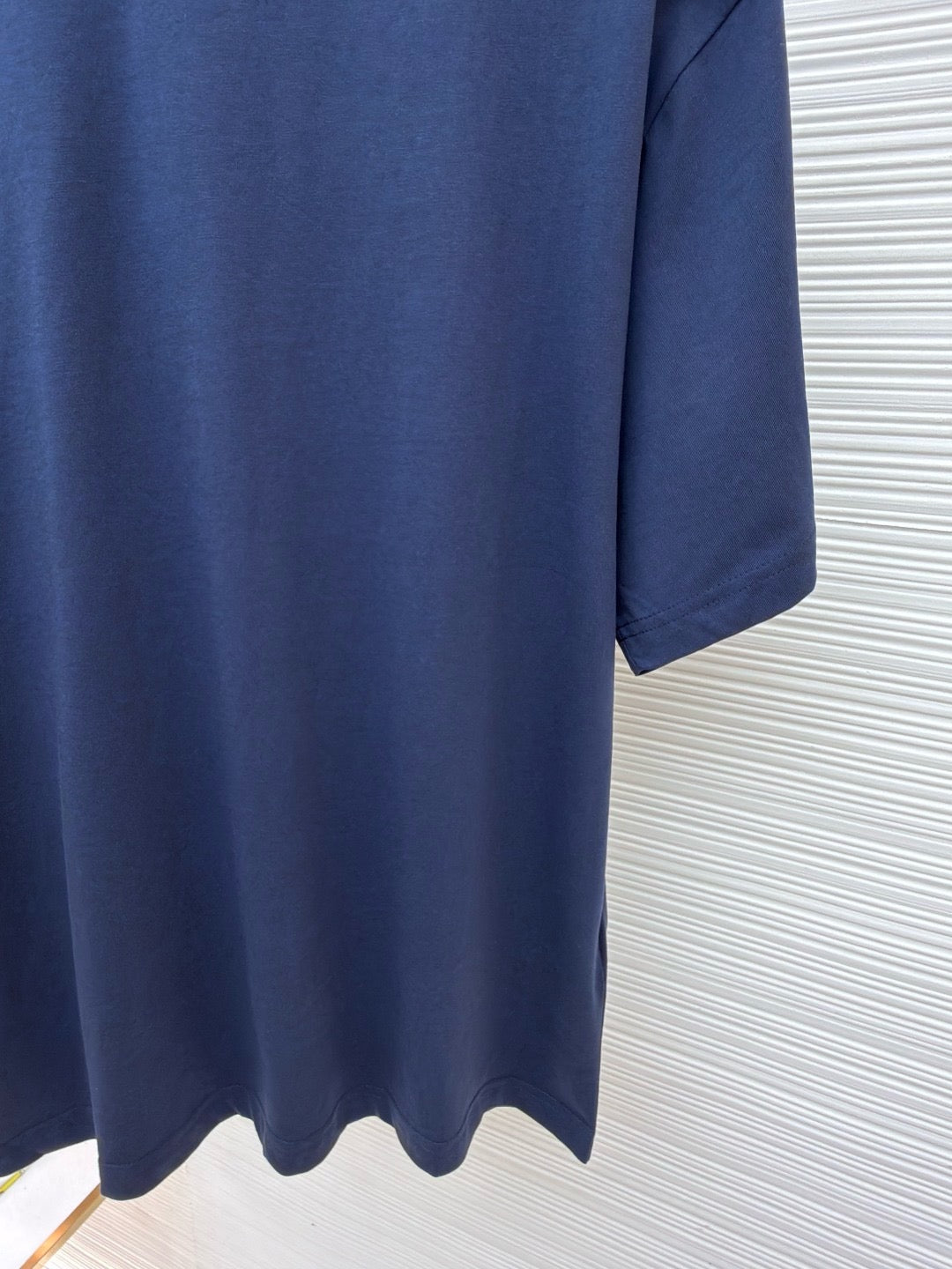 Gucci Cotton Silk Jersey T-shirt "Dark Blue"