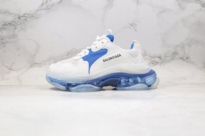 Balenciaga Triple S "White-Blue Clear Sole"