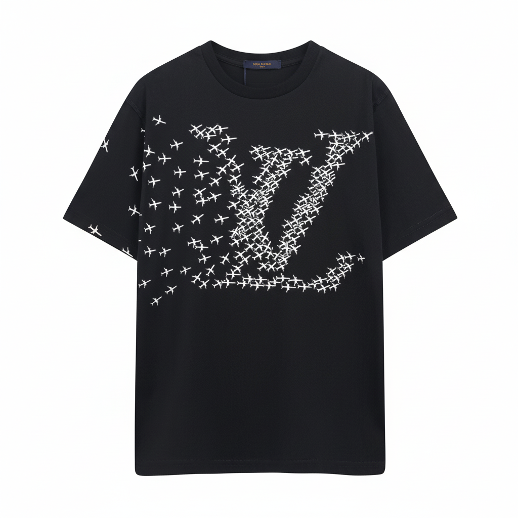Louis Vuitton Planes Print T-Shirt "Black"